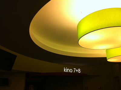 Innenarchitektur<br>Kinozentrum Cineplex in Singen am Bodensee<br>September 2010